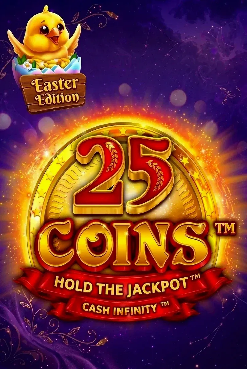 25 coins hold the jackpot cash infinity